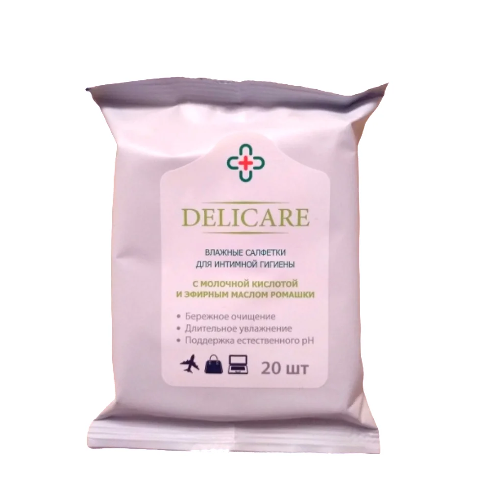 Салфетки влажные гигиенические интимные упаковка №20