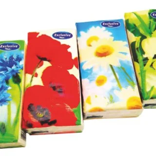 Платочки универсальные гигиенические трехслойные ароматизированные Цветочный микс упаковка №10