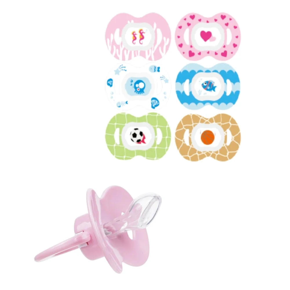 Пустышка силиконовая ортодонтическая, с колпачком, 6-36 мес. арт.31020 блистер №1