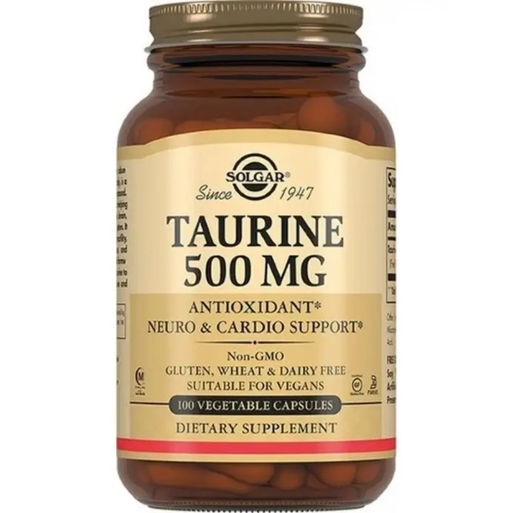 Таурин 500 мг "Solgar" БАД капсулы флакон №50