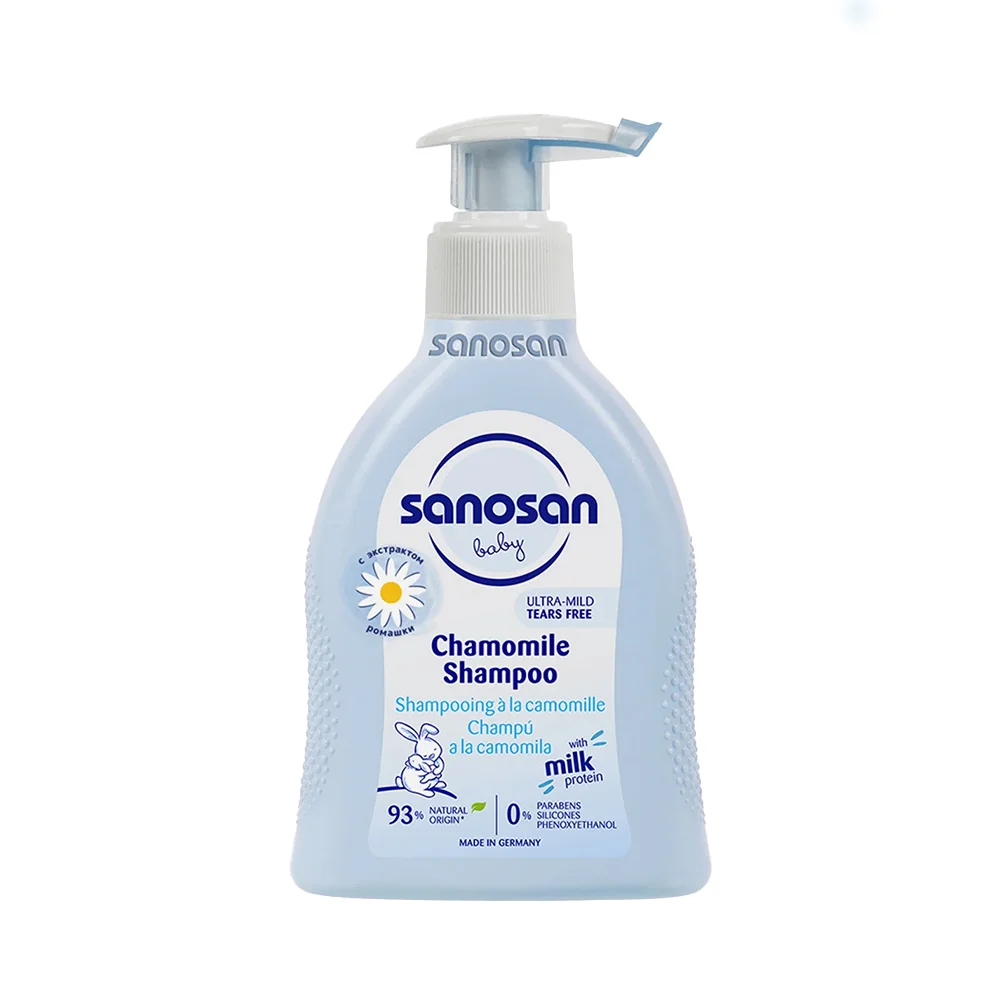 Шампунь Sanosan baby с ромашкой для младенцев 0+ 200мл №1