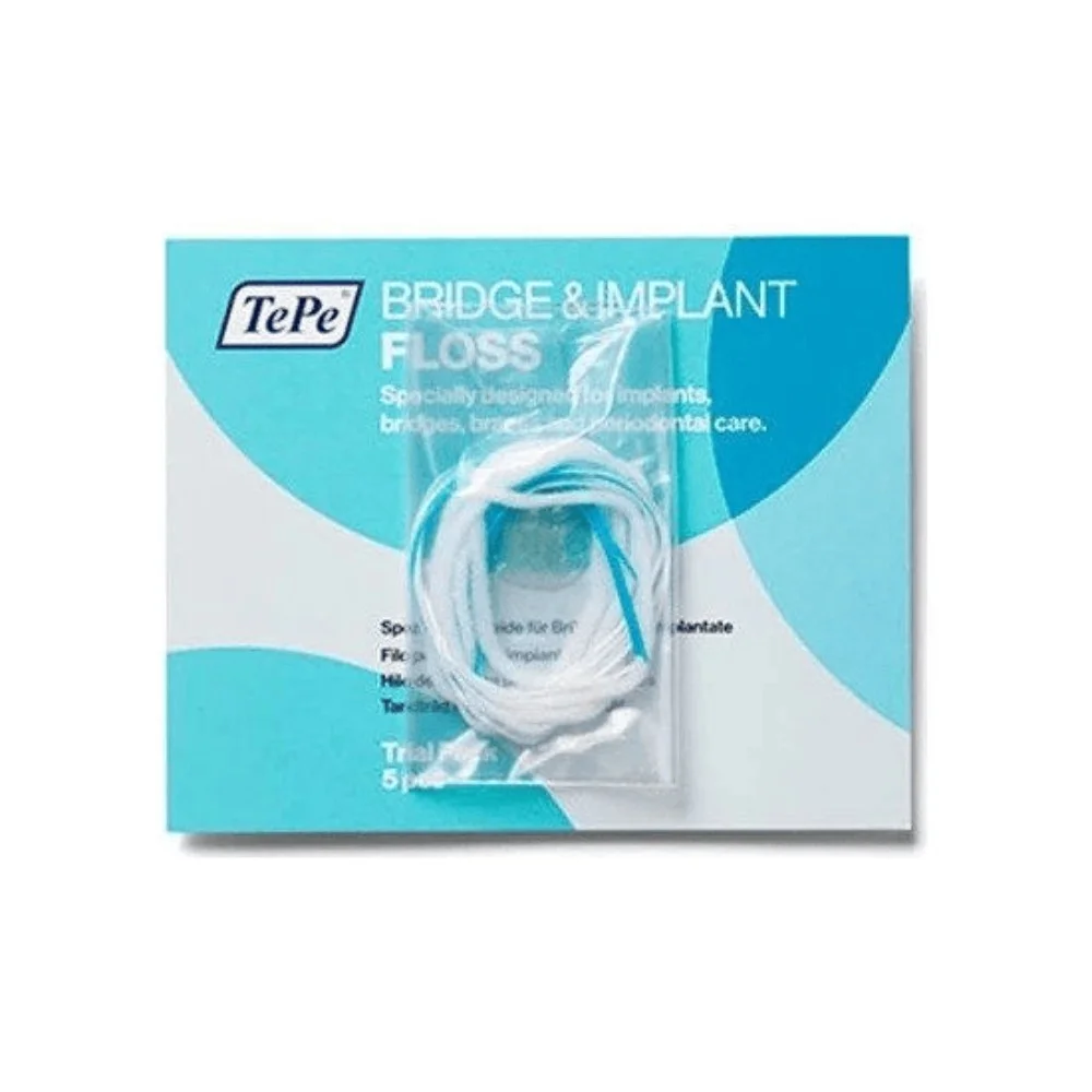 Зубная нить TePe Bridge & Implant Floss №5