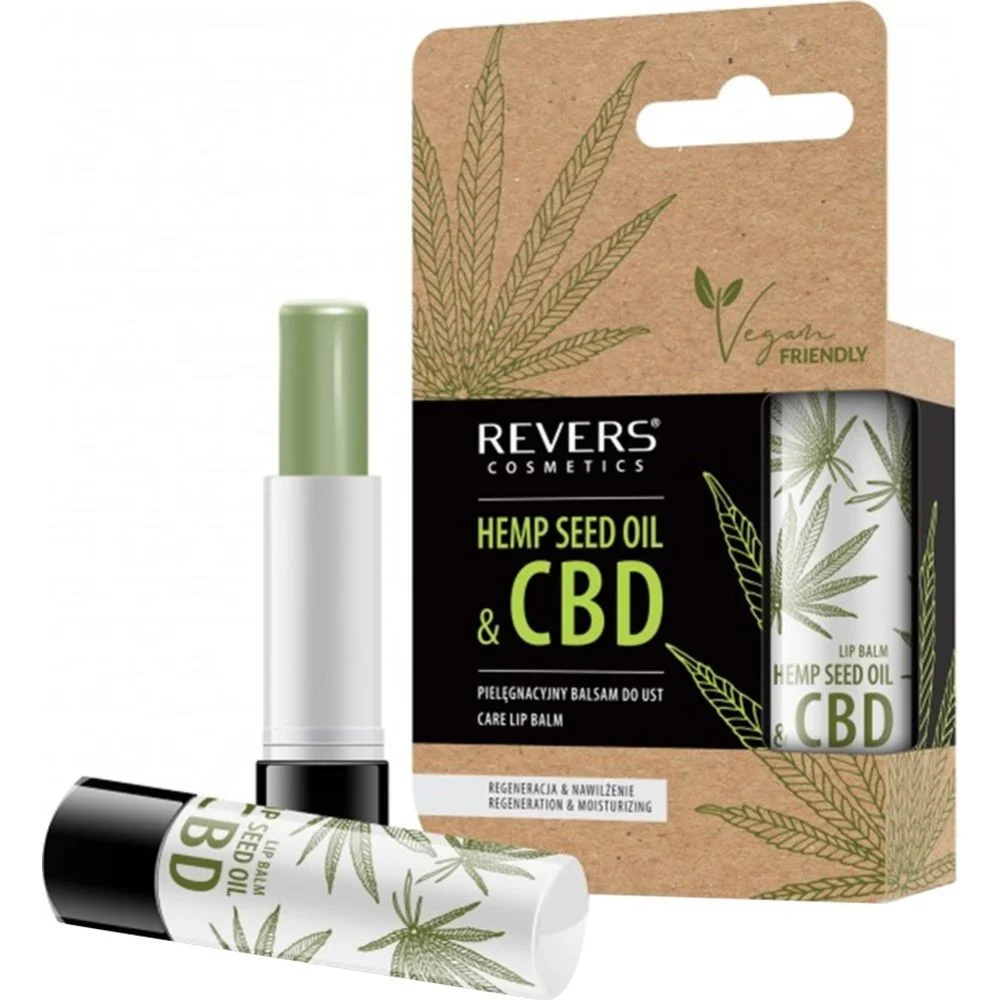 Бальзам для губ ухаживающий с натуральным маслом конопли CBD 4г №1