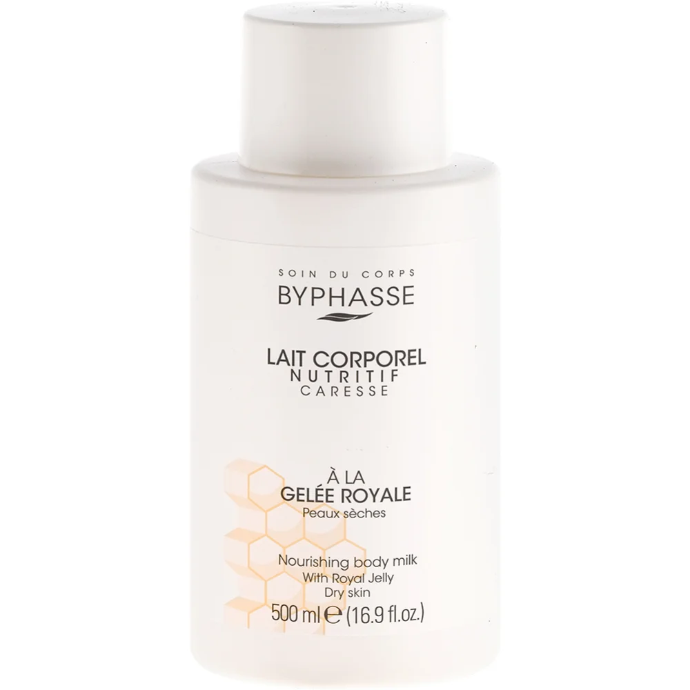 Молочко для тела Byphasse питательное с маточным молочком для сухой кожи 500мл №1