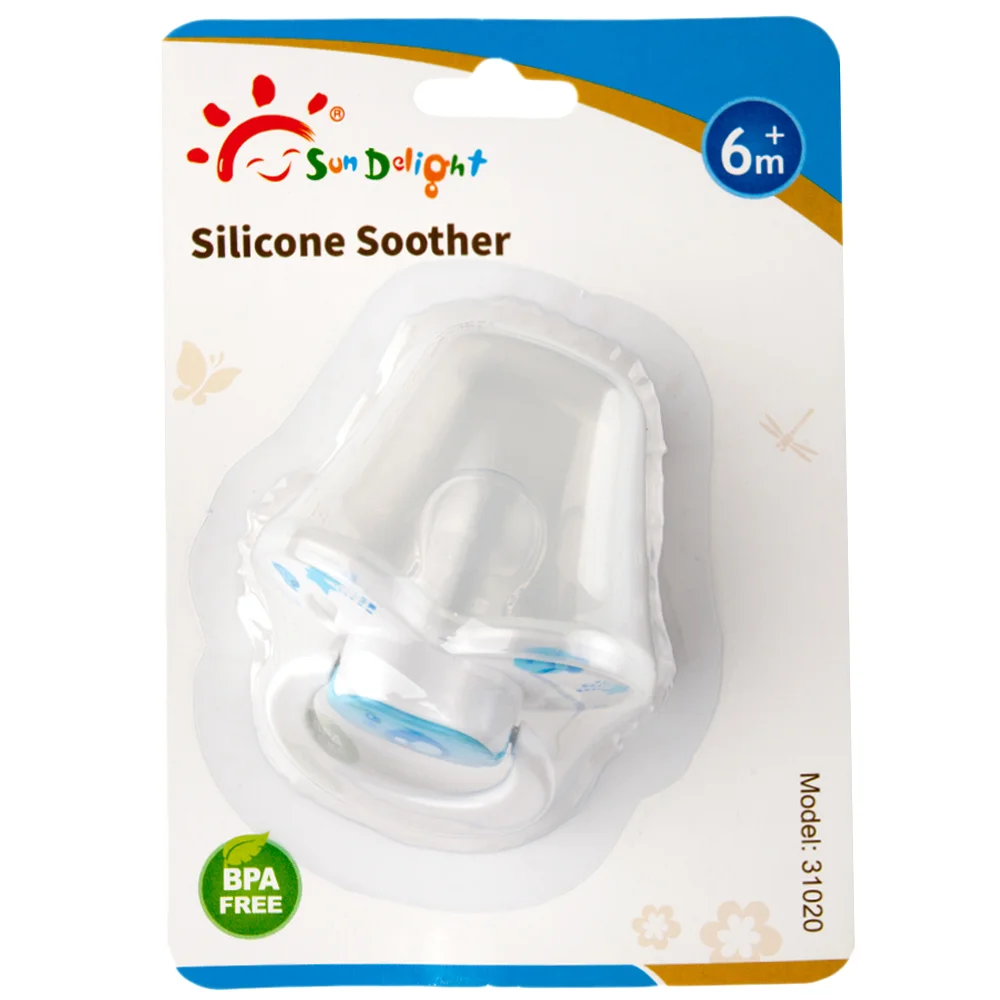 Пустышка силиконовая ортодонтическая, с колпачком, 6-36 мес. арт.31020 блистер №1