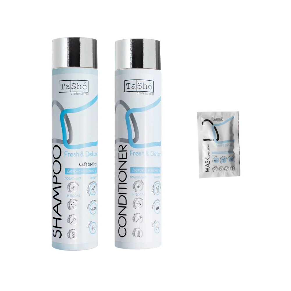 Набор косметический Tashe professional "Fresh & Detox" для регуляции жирности кожи головы №1