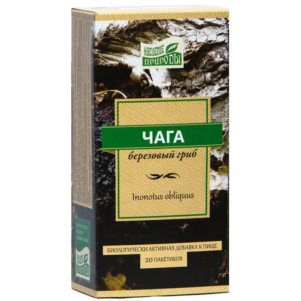 Чага БАД фиточай серии "Наследие природы" 1г фильтр-пакет №20