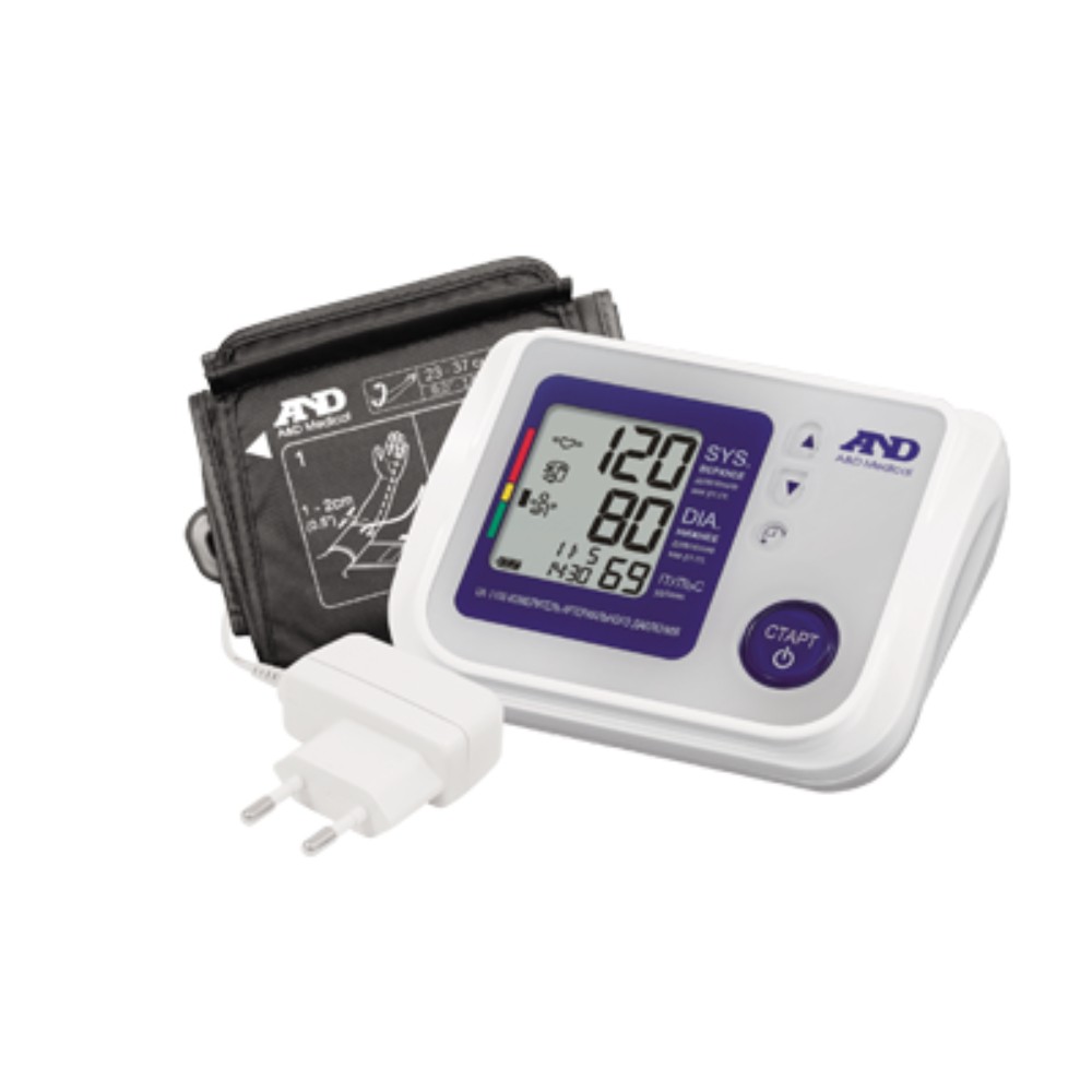 Измеритель артериальн. давления цифровой A & D автомат. UA-1100 на плечо с адаптером, стандартная манжета 23-37см №1
