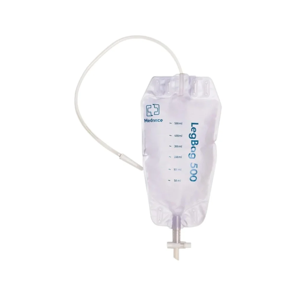 Мочеприемник ножной Leg Bag 500S без к-та ремней: мешок 500мл; трубка приводная регулир. до 50см стерильн. №1