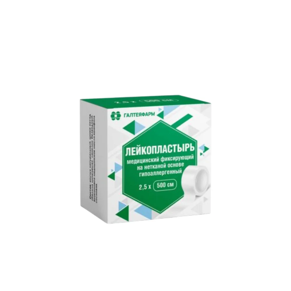 Лейкопластырь медицинский фиксирующий нетканая основа 2,5см 500см №1