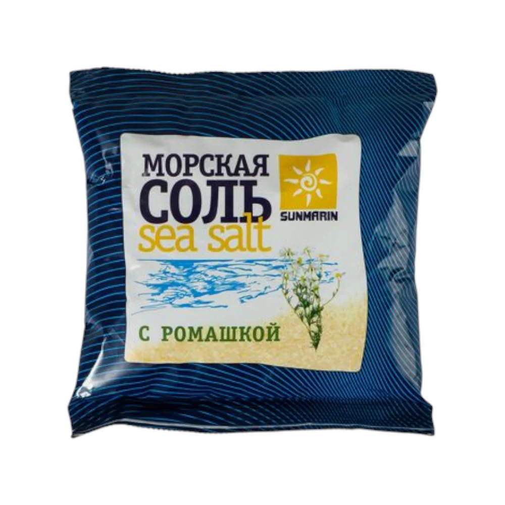 Соль для ванн "Морская" с экстрактом ромашки 1кг №1