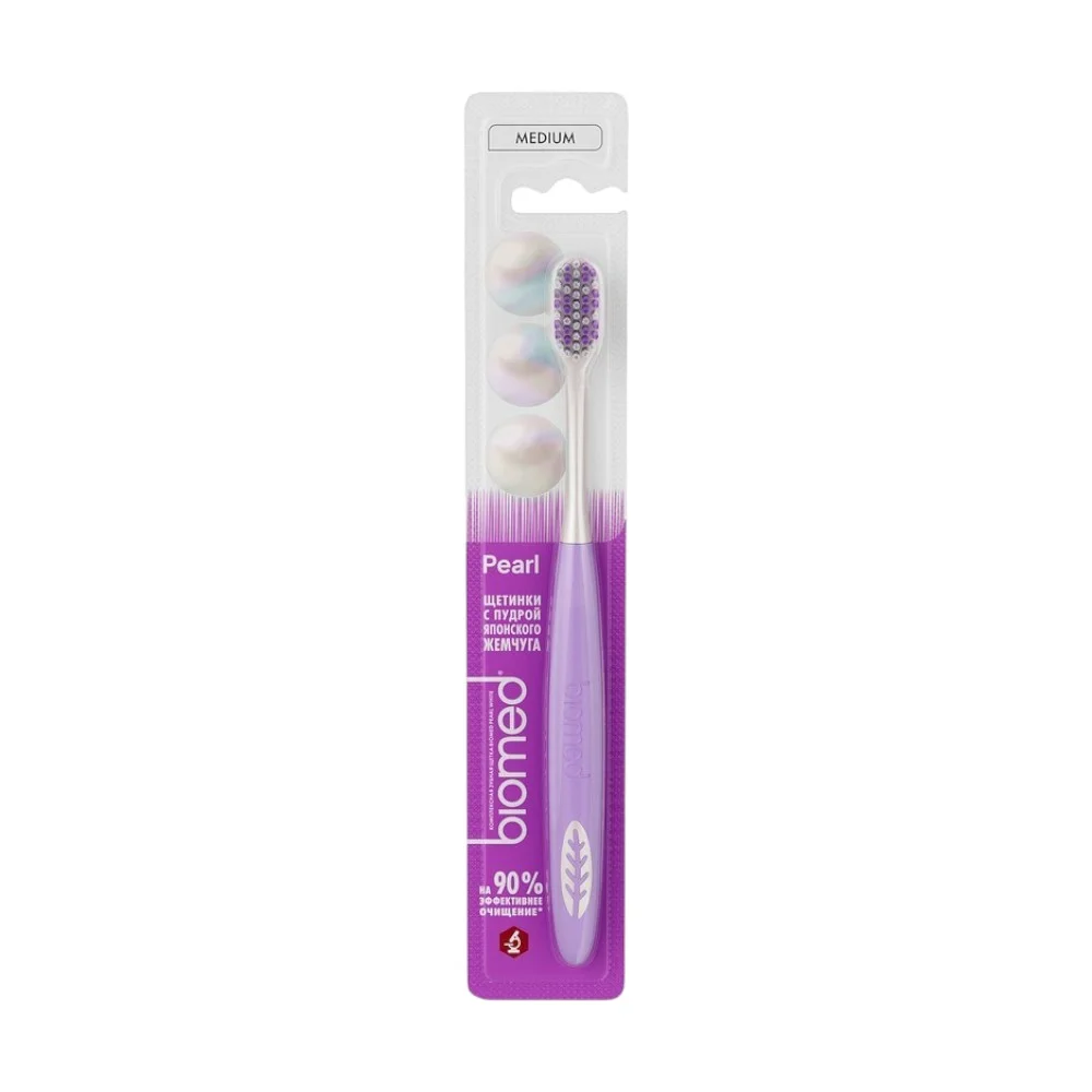 Зубная щетка Biomed Pearl Gloss средняя №1