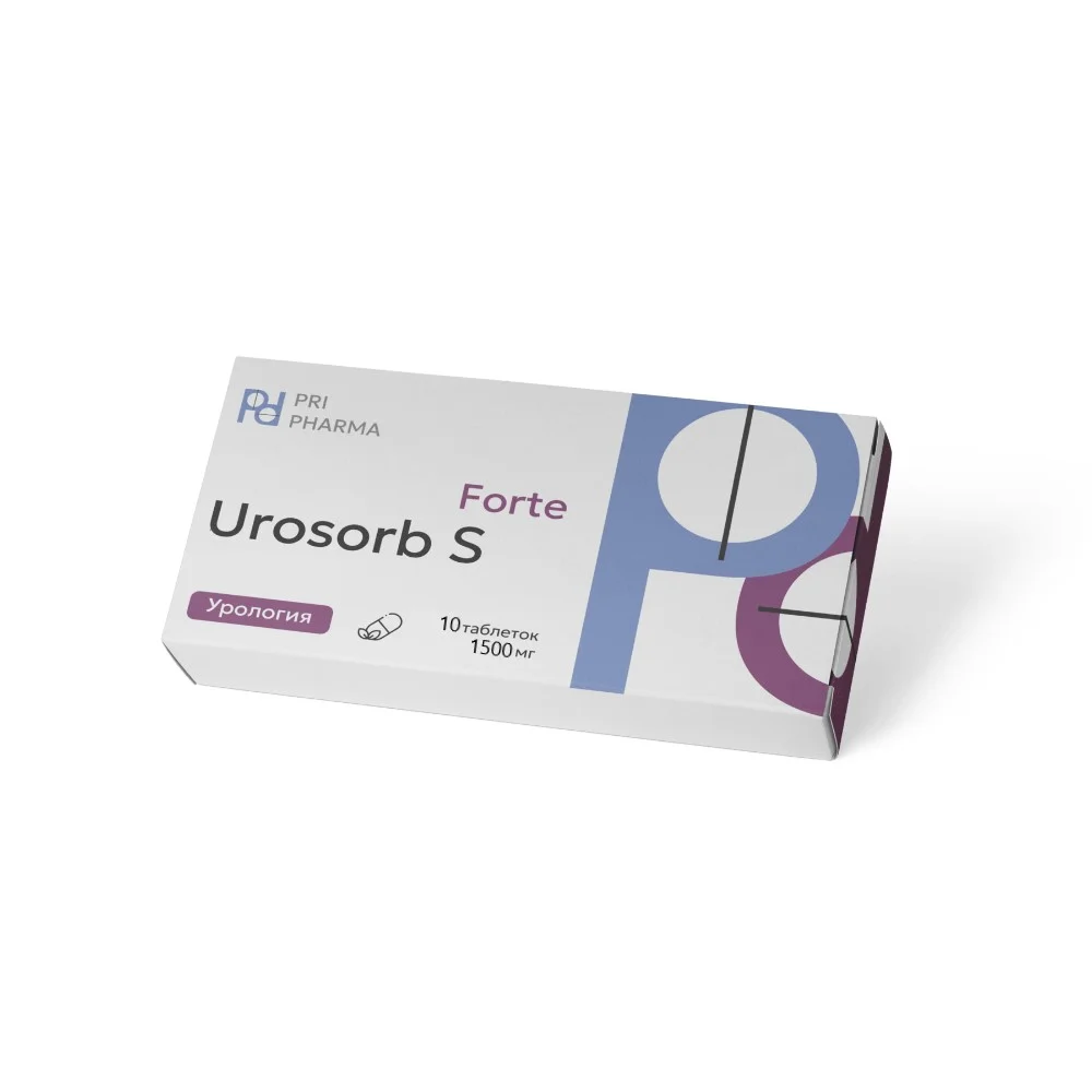 Уросорб С Форте БАД таблетки 1 500мг упаковка №10