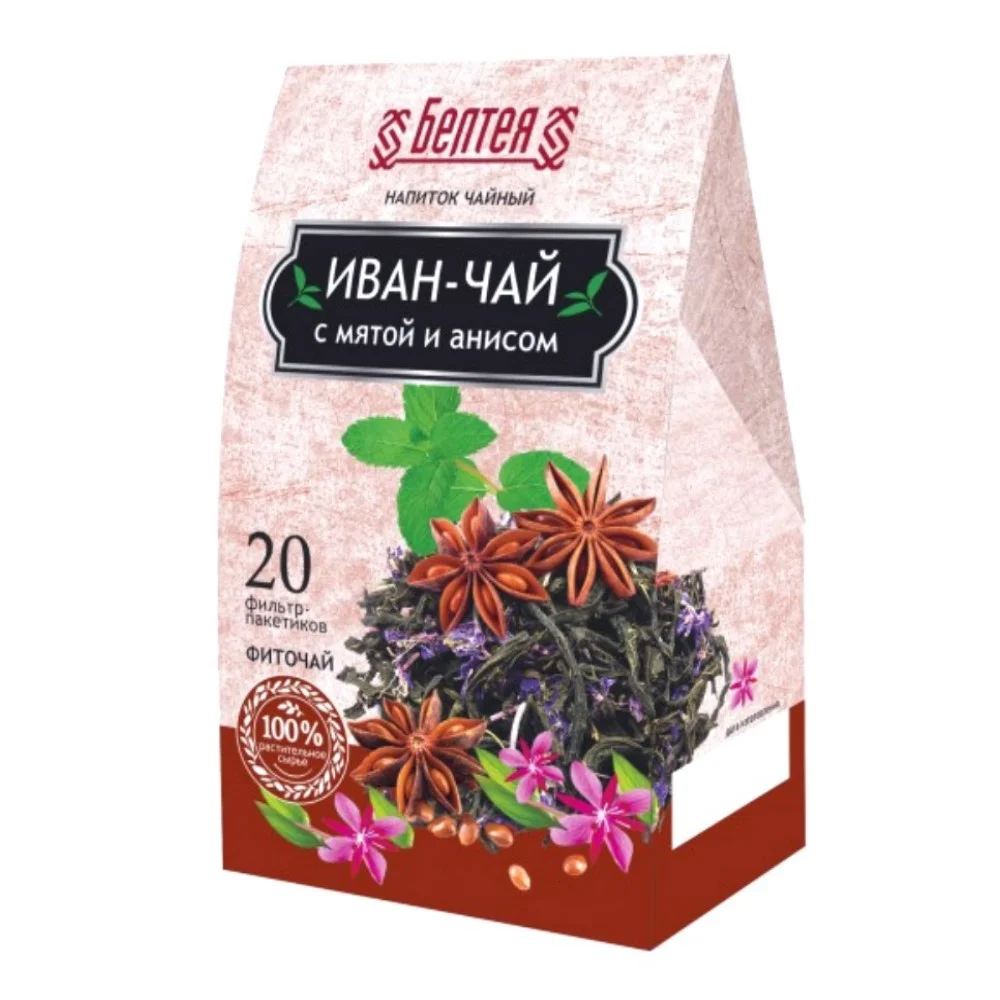 Иван-чай с мятой и анисом напиток чайный 1,2г фильтр-пакет №20