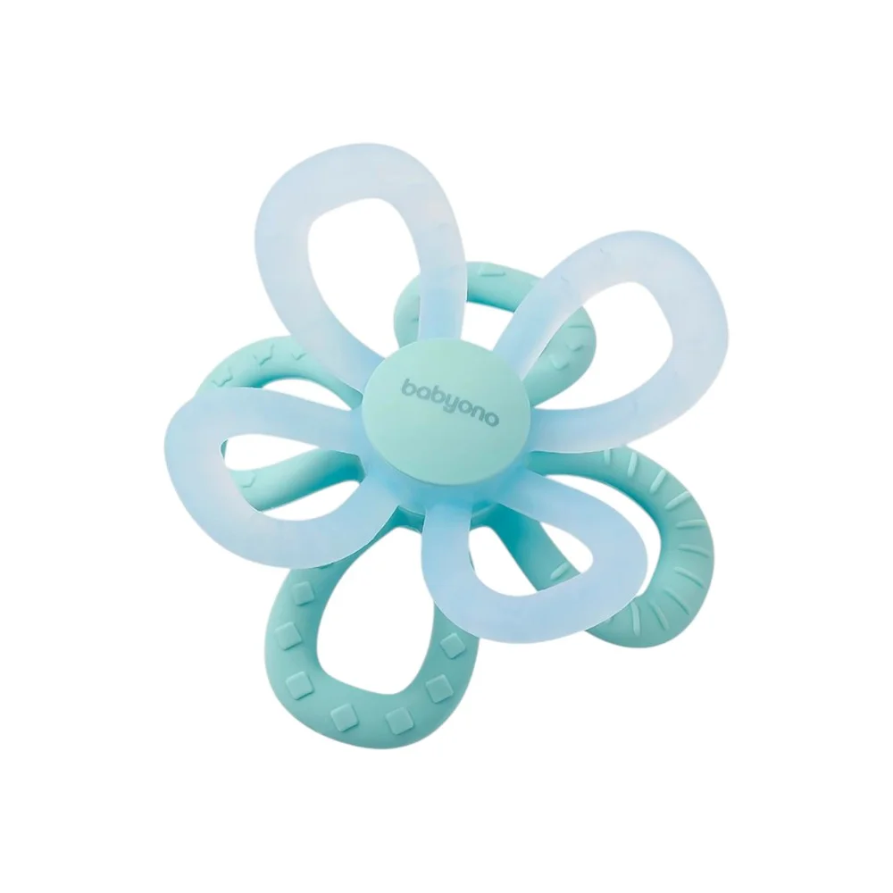 Прорезыватель BabyOno силиконовый 0м+ Цветок №1