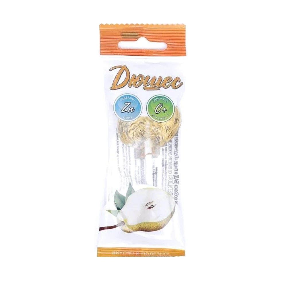 Карамель леденцовая с цинком и витамином С "Петушок" БАД со вкусом дюшеса 17г №1