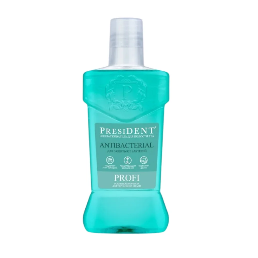 Ополаскиватель для полости рта PresiDENT Profi Antibacterial 400мл №1
