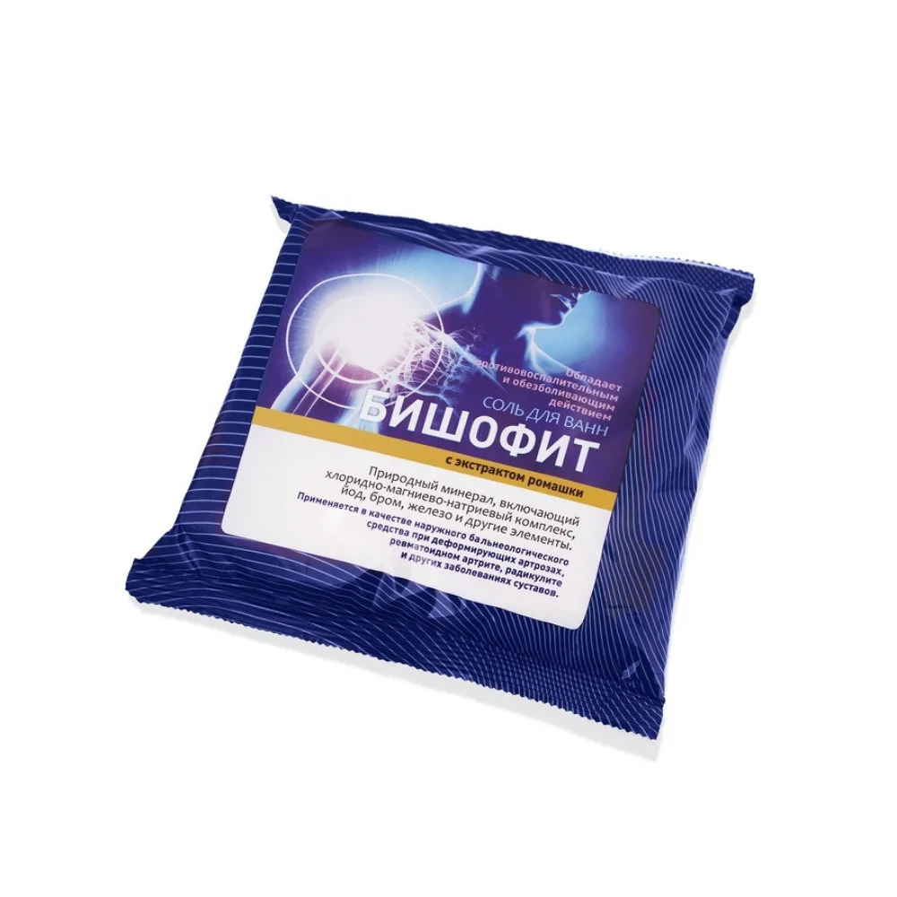 Соль для ванн "Бишофит" с экстрактом ромашки 0,5кг №1
