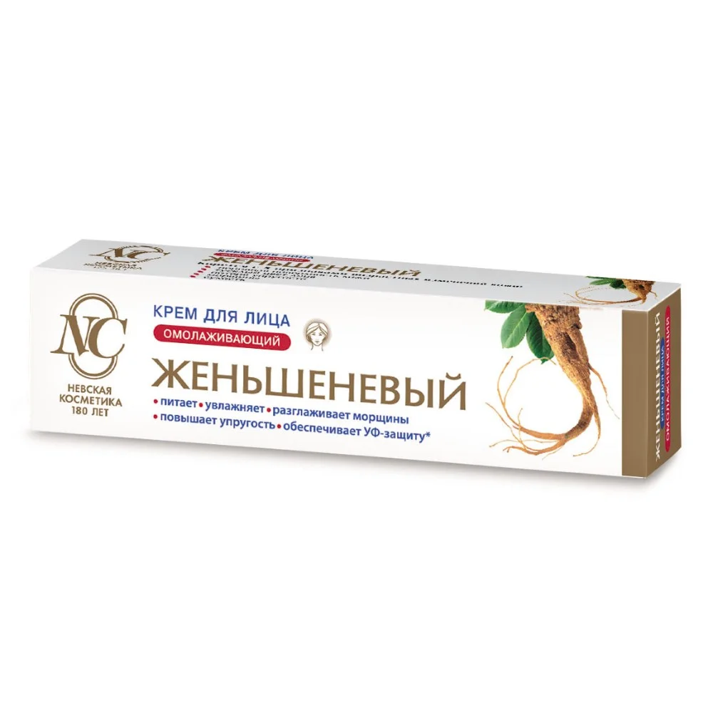 Крем для лица "Невская Косметика Женьшеневый" омолаживающий 40мл №1