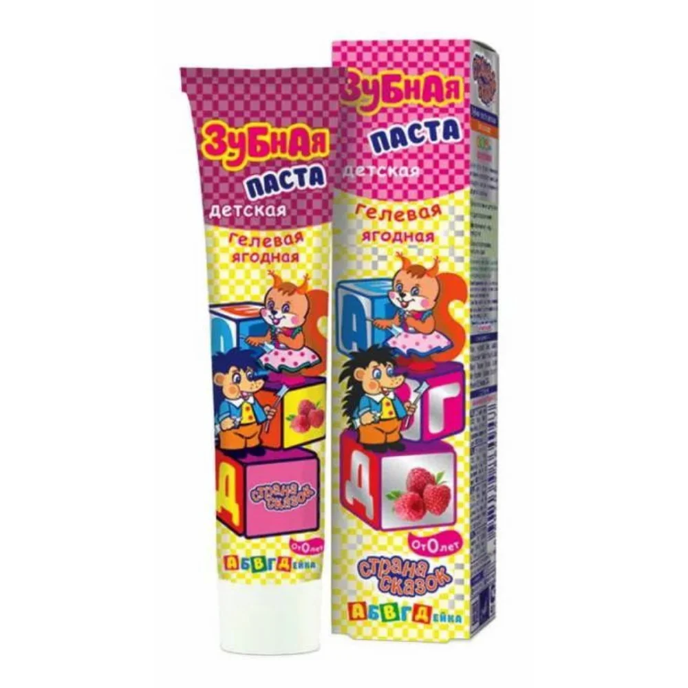 Зубная паста детская "Страна сказок" гелевая 40г №1