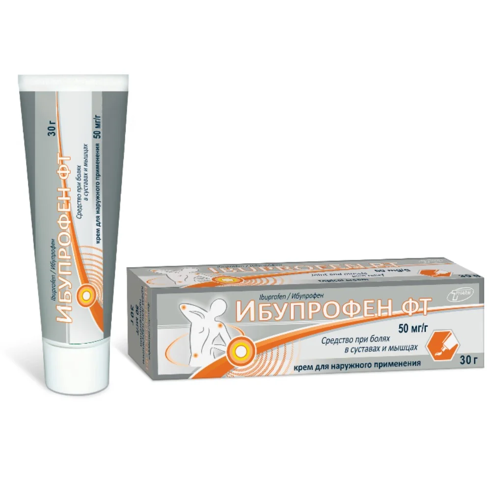 Ибупрофен ФТ крем для наруж. прим. 50мг/г 30г туба №1