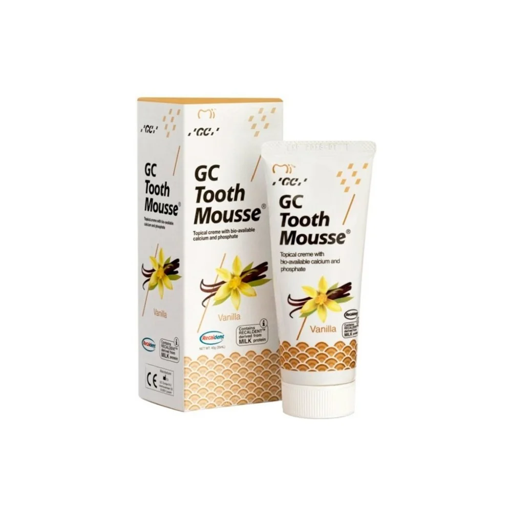 Крем GC Tooth Mousse для гигиены полости рта вкус ванили 40г №1