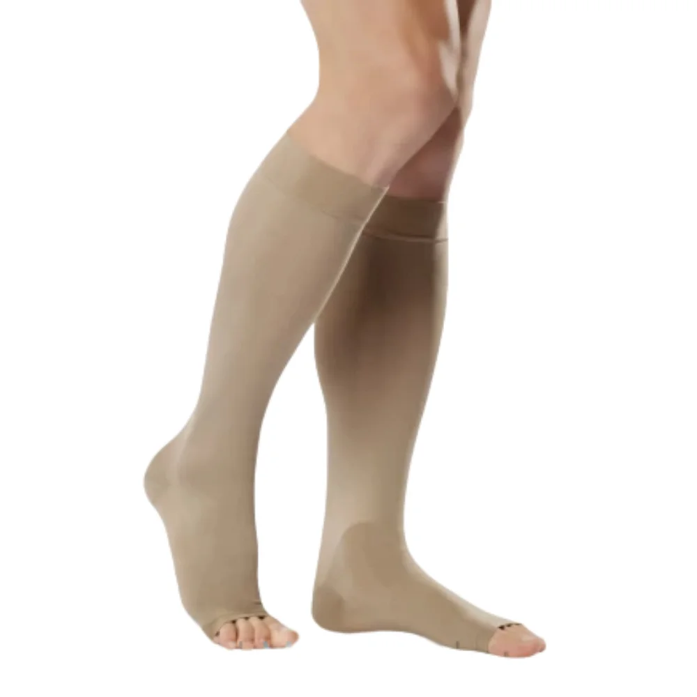 Гольфы компрессионные ELAST 0408 LUX без мыска, унисекс, 2 кл. компрессии размер 2, рост 1, песочный №1