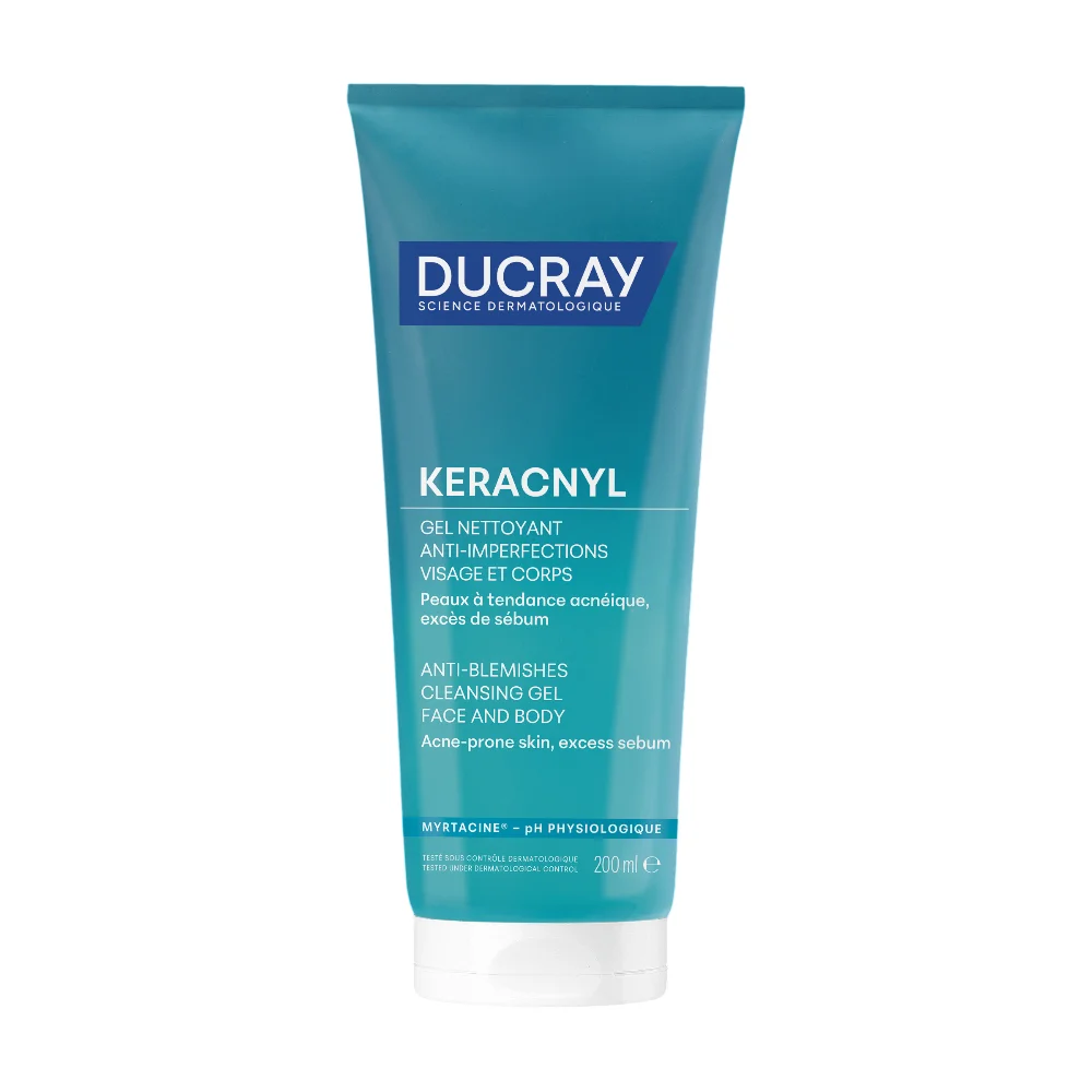 Гель DUCRAY Keracnyl Cleansing Gel очищающий пенящийся для лица и тела для детей и взрослых 200мл №1