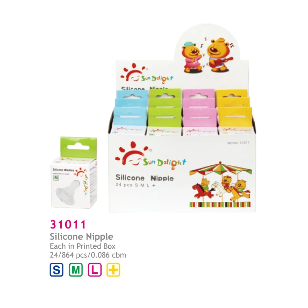 Соска силиконовая круглая арт.31011 (S) коробка №1