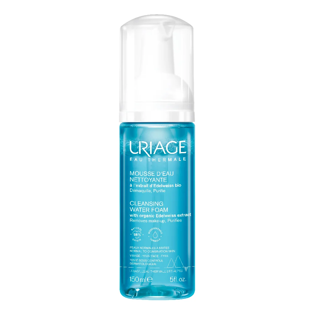 Пенка для лица URIAGE очищающая Eau Thermale/Mousee D'Eau Nettoyante Eau Thermale 150мл №1