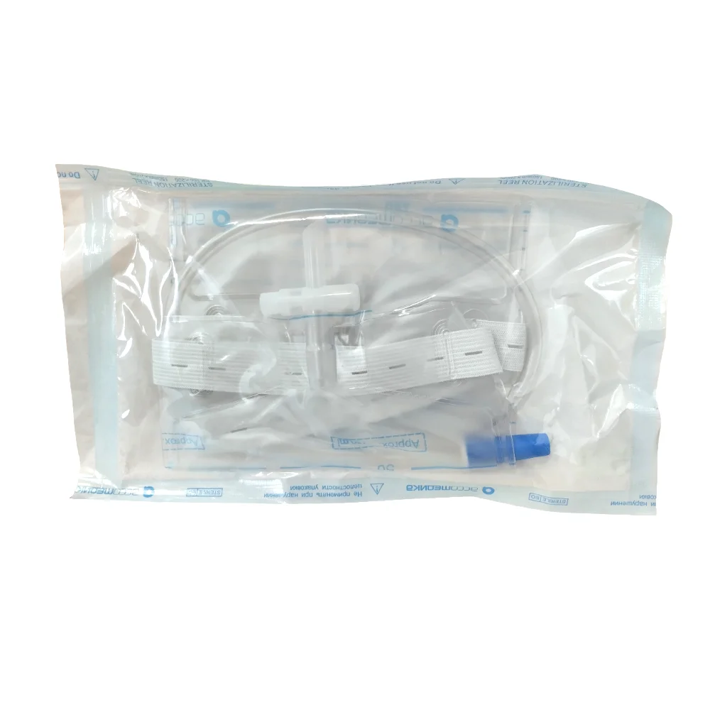 Мочеприемники ножные длина трубки 30см с НК, с краном д/слива, с градуировкой, с фикс. ремнями 50см без крепления 0,5л №1