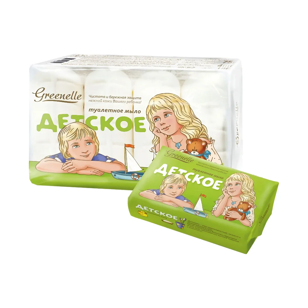 Мыло туалетное твердое "Детское" марка "Детское" 75г №4