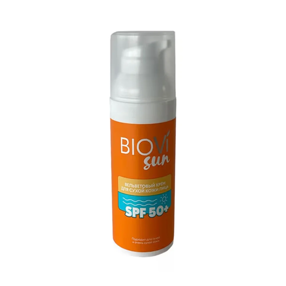 Крем Biovi Sun вельветовый для сухой кожи лица SPF 50+ 50мл №1