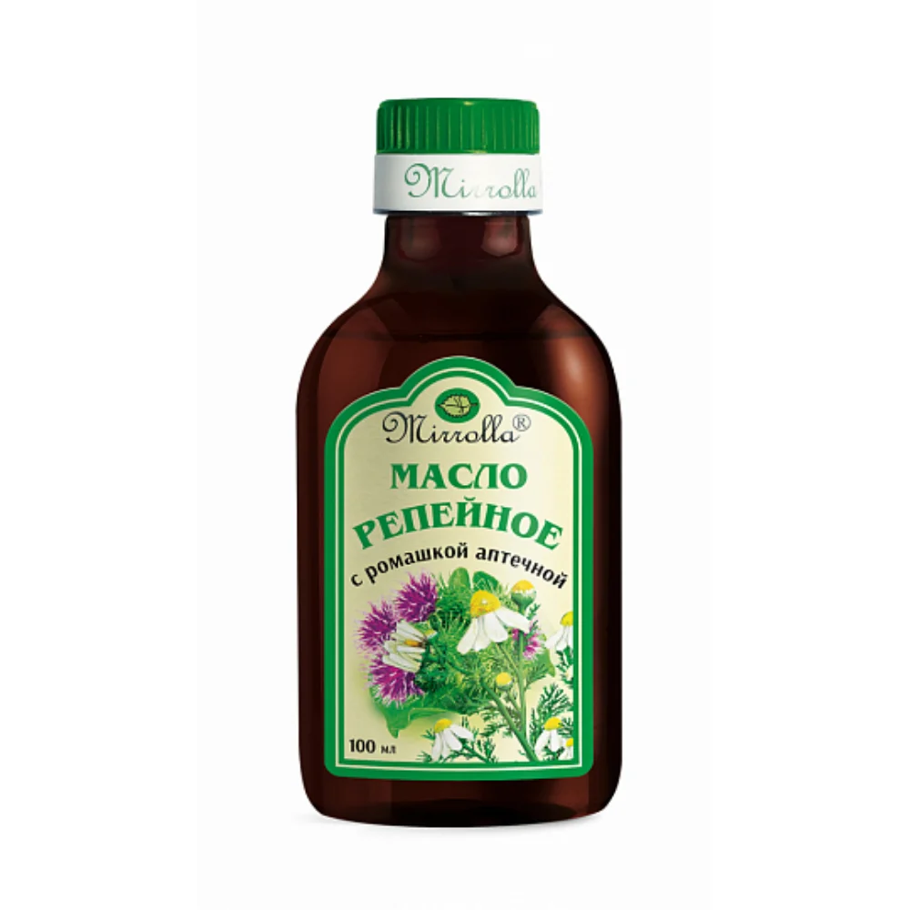 Масло репейное "Мирролла" с ромашкой аптечной 100мл №1