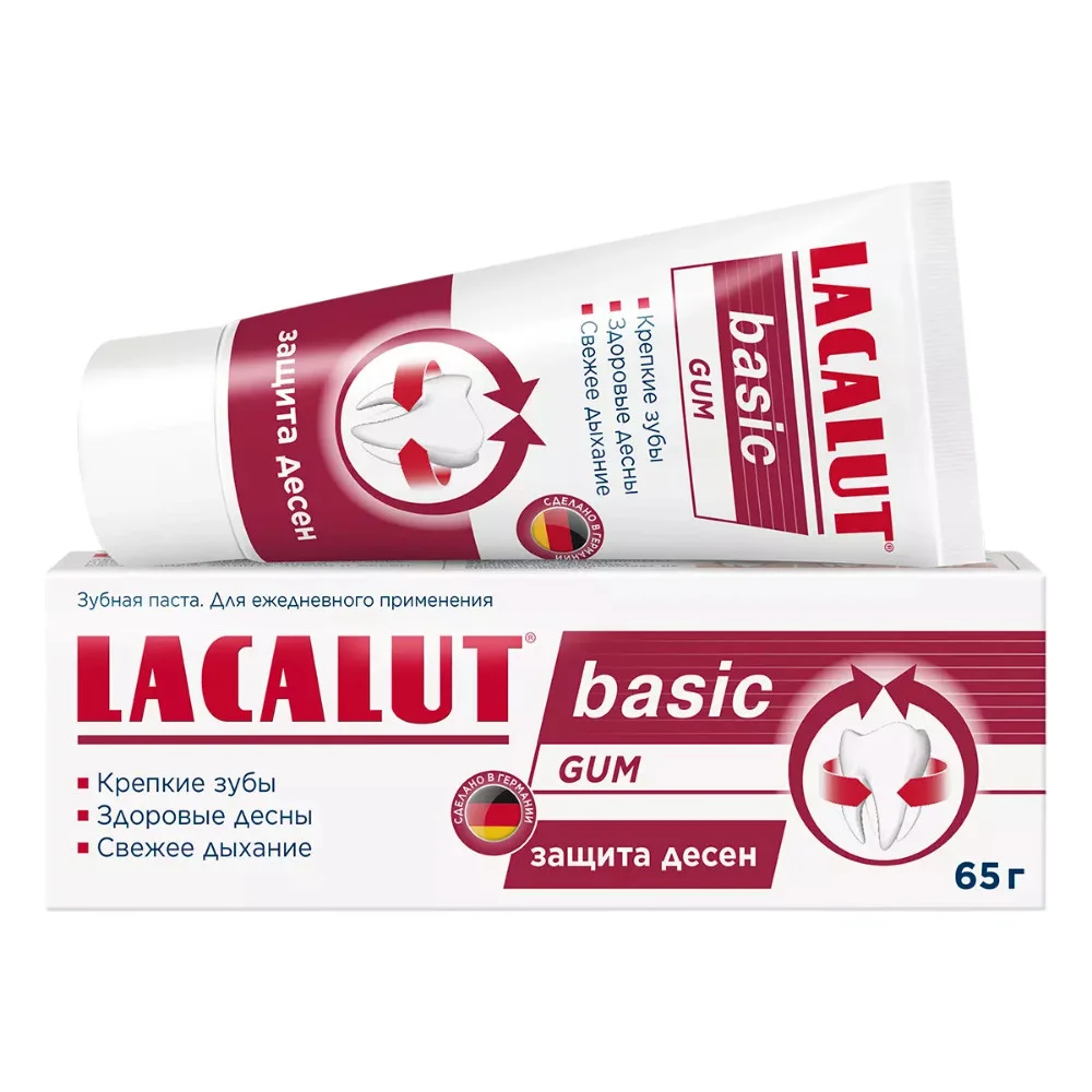Зубная паста LACALUT basic gum 65г №1