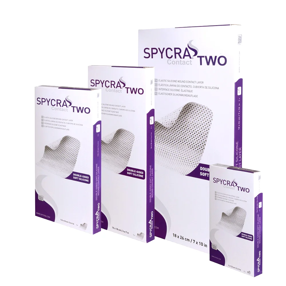Повязки Spycra Contact Two силиконовые стерильные, контактирующие с раной 10см 18см №1