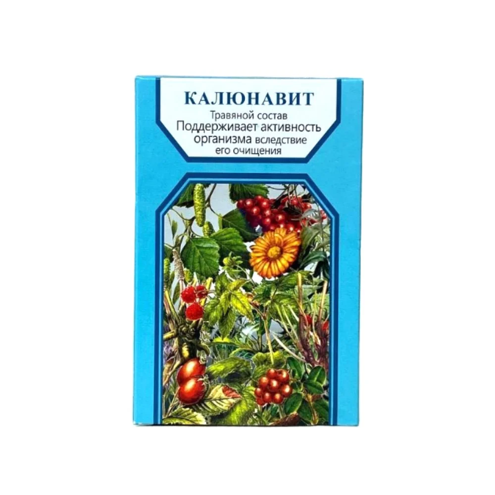 Калюнавит БАД травяной состав. Вспомогательное средство, способствующее очищению организма 50г №1