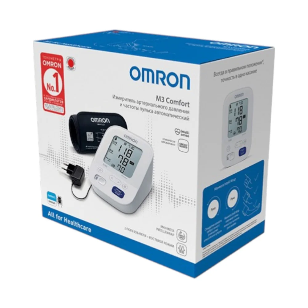 Измеритель артериальн. давления цифровой OMRON автомат. M3 Comfort (HEM 7155-ALRU) №1