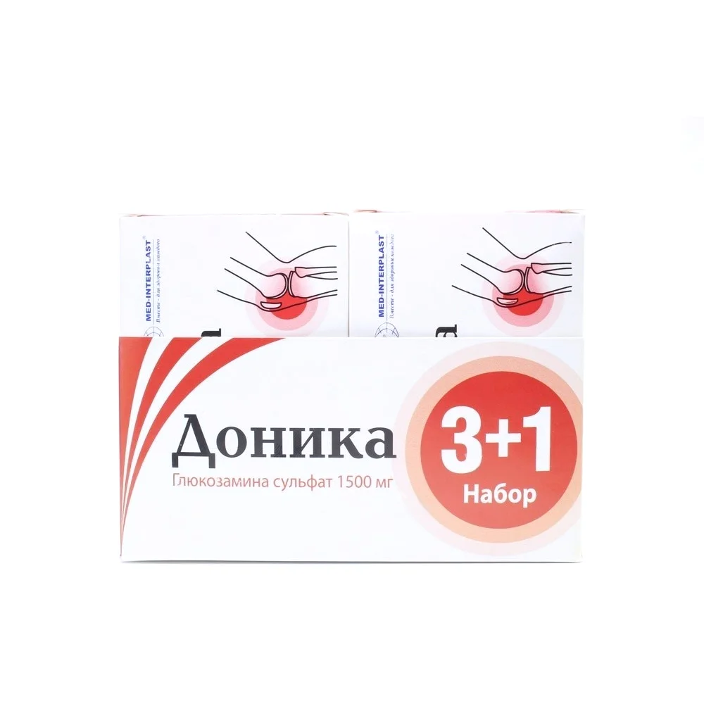 Доника "Набор 3+1" пор-к для приг. р-ра для приема внутрь 1 500мг упаковка №40