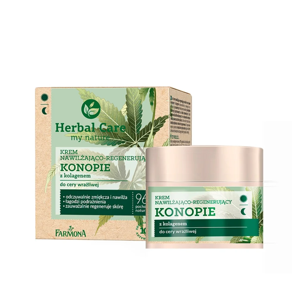 Крем Farmona Herbal Care увлажняющий и восстанавливающий Конопля день/ночь 50мл №1