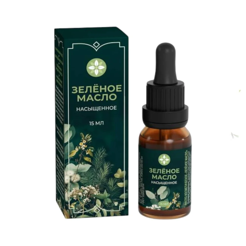Масло косметическое "Зеленое масло" 15мл №1
