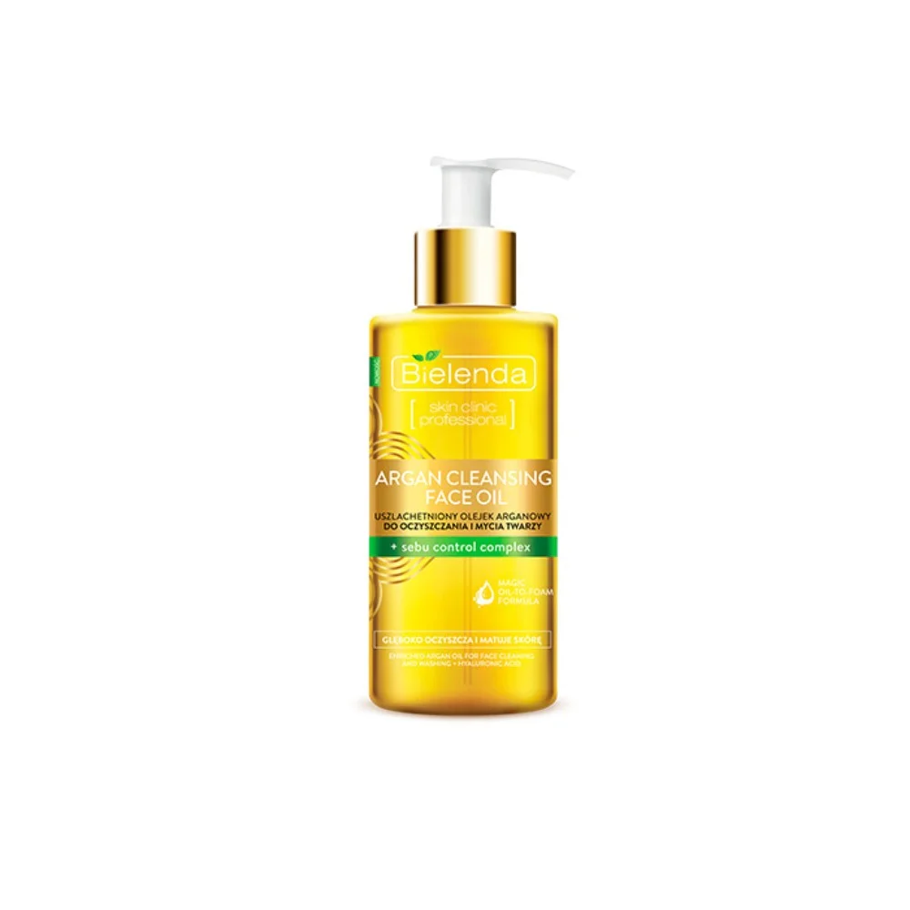 Масло для умывания Bielenda Argan Cleansing Face Oil гидрофильное с sebu control complex 140мл №1