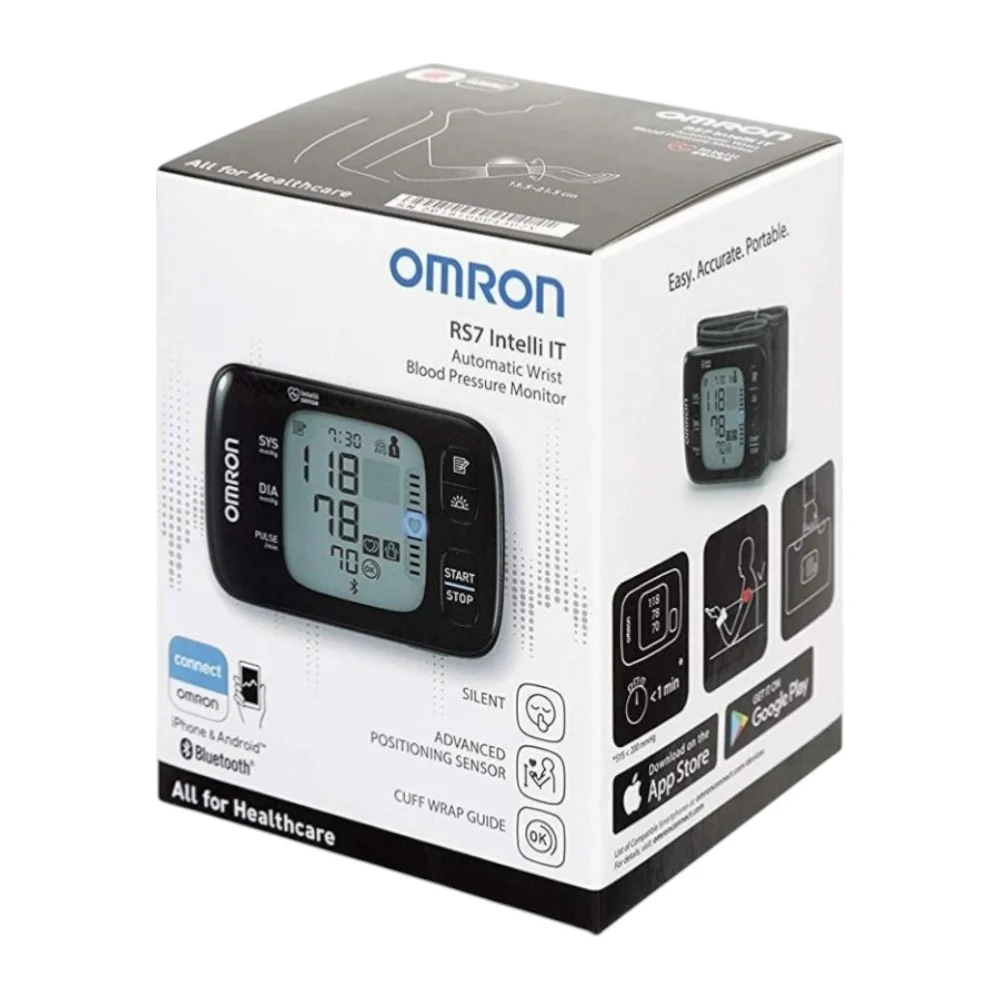 Измеритель артериальн. давления цифровой OMRON автомат. RS7 Intelli IT (HEM-6232T-E) на запястье №1