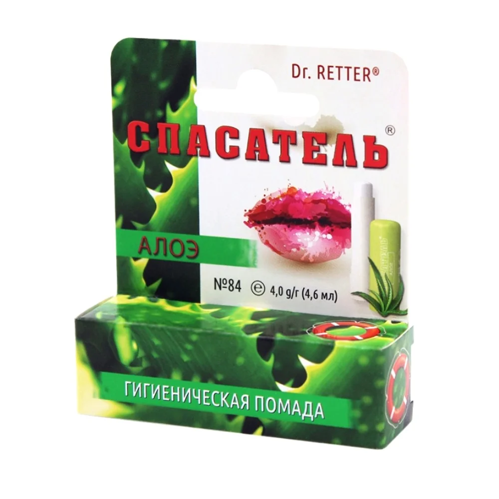 Помада гигиеническая "Спасатель" Алоэ 4,6мл №1